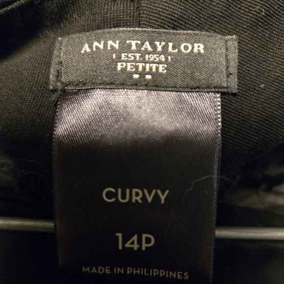 Black Ann Taylor Petite Curvy Dress Pants - Picture 3 of 3